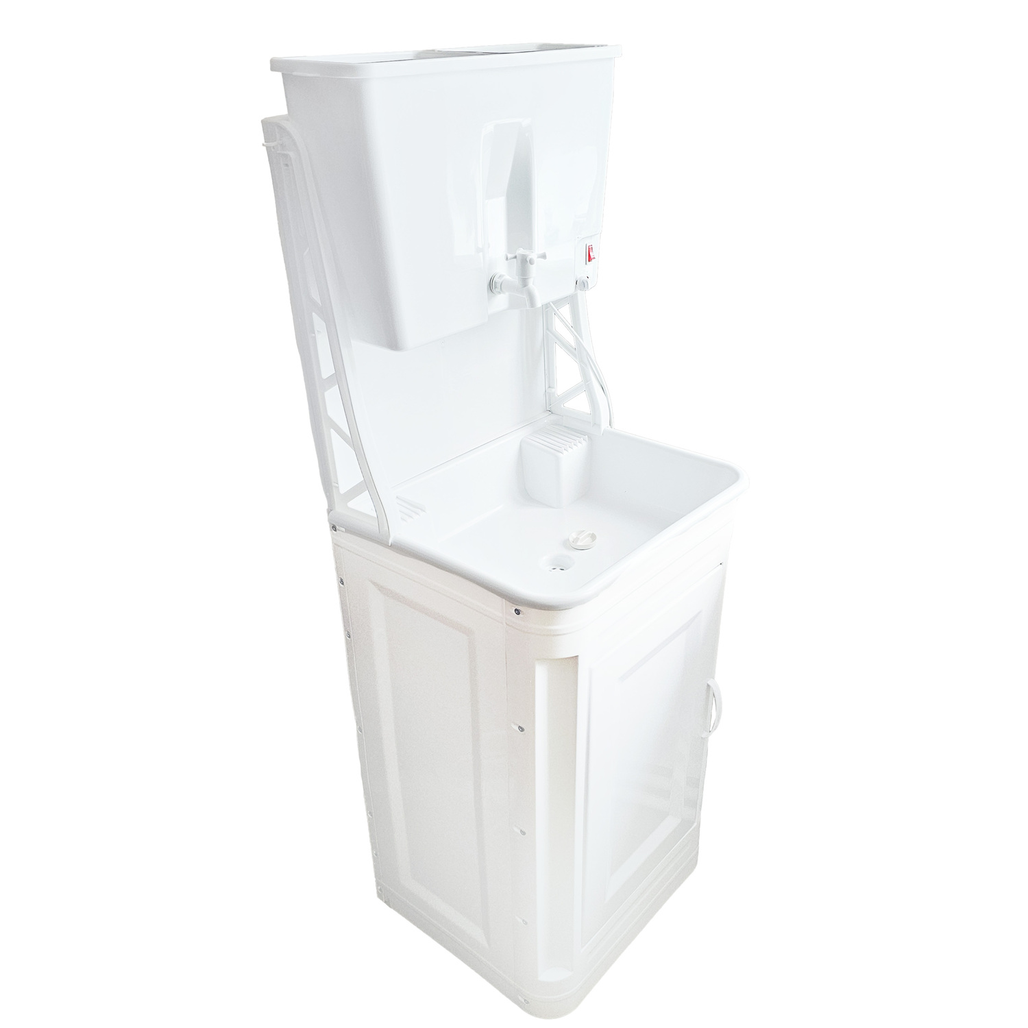Wash basin plastic cabinet with electric water heater EVBO-17