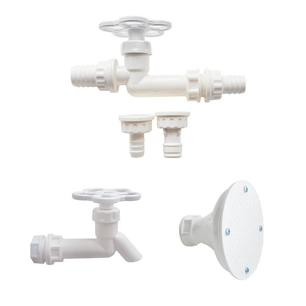Water tap, shower head, accessories