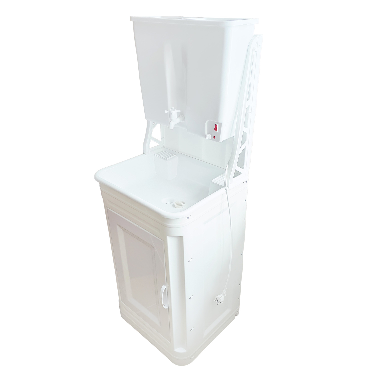 Wash basin plastic cabinet with electric water heater EVBO-22